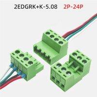 }{”: 5คู่2EDGRK 5.08Mm Pitch Plug-In Type 2P -24PIN เชื่อมฟรีขั้วต่อเทอร์มินัลบล็อก PCB M2.5 + ชุดซ็อกเก็ตส่วนหัวของขา