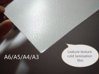 A6/A5/A4/A3ขนาด Leature Texture Pvc Self Adhesive ฟิล์มเคลือบเย็นสำหรับ Photo