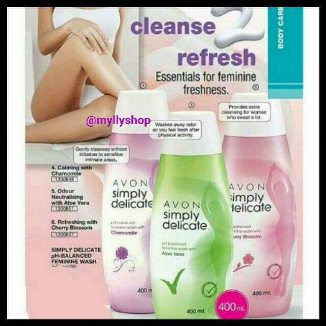 Avon SIMPLY DELICATE PHBALANCED FEMININE WASHES 400ML Lazada PH