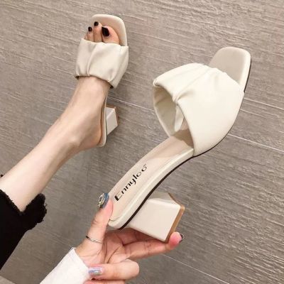 （A So Cute）☏โอซี♝2021ท่องเที่ยวกลางแจ้ง MODE Korea รองเท้าเสริมส้นลำลองฤดูร้อนของผู้หญิง