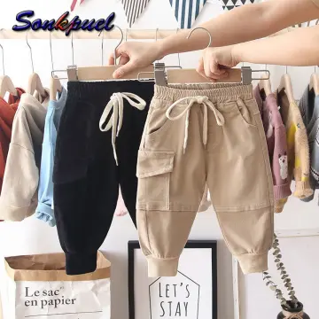 New Fashion Streetwear Boys Cargo Pants Kids Old Children Wide Trousers -  China Fashion Trousers and Trousers price