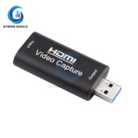 4K Video Capture Card USB 3.0 USB2.0 HDMI-compatible Grabber Recorder for PS4 Game DVD Camcorder Camera Recording Live Streaming Adapters Cables