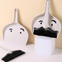 Mini Cleaning Brush Cute Bearded Small Broom Dustpans Set Desktop Sweeper Garbage Cleaning Shovel Table Household Cleaning Tools