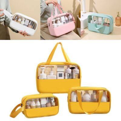 Container Wash Case Storage Travel Portable Organizer Cosmetic Bag Large Capacity Translucent