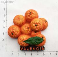 ◎♛ Valencia Orange Spain 3D Fridge Magnet Travel Souvenirs Home Decoration Refrigerator Magnetic Stickers