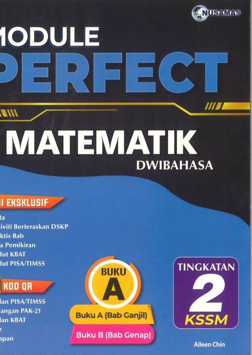 MODULE PERFECT MATEMATIK DWIBAHASA BUKU A & B TINGKATAN 2 KSSM | Lazada