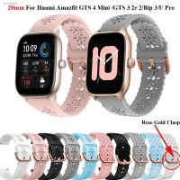 ☋ 20mm Lace Wrist Strap For Huami Amazfit GTS 4 Mini 3 2e 2 Smart Watchbands Amazfit GTS4 GTS Bip 3/U pro GTR Mini Bracelet Correa