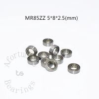 Miniature Bearing 10pcs MR85ZZ 5*8*2.5(mm) free shipping chrome steel Metal sealed High speed Mechanical equipment parts Axles  Bearings Seals