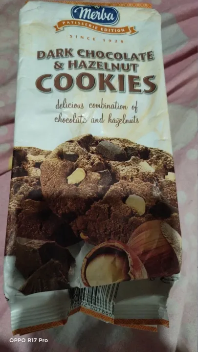 Merba Dark Chocolate & Hazelnut Cookies 200 g | Lazada PH