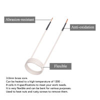ขดลวดฮีตเตอร์แบบเหนี่ยวนำทองเหลือง3มม. สายไฟฮีตเตอร์แบบเหนี่ยวนำหลักฐานการขัดถูแบบพกพามีความยืดหยุ่นสำหรับเครื่องจักร