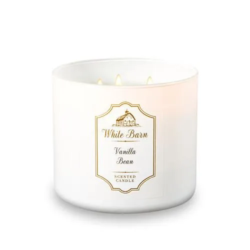 Bath And Body Works White Barn Vanilla Bean 3-Wick Scented Candle 14.5 ...