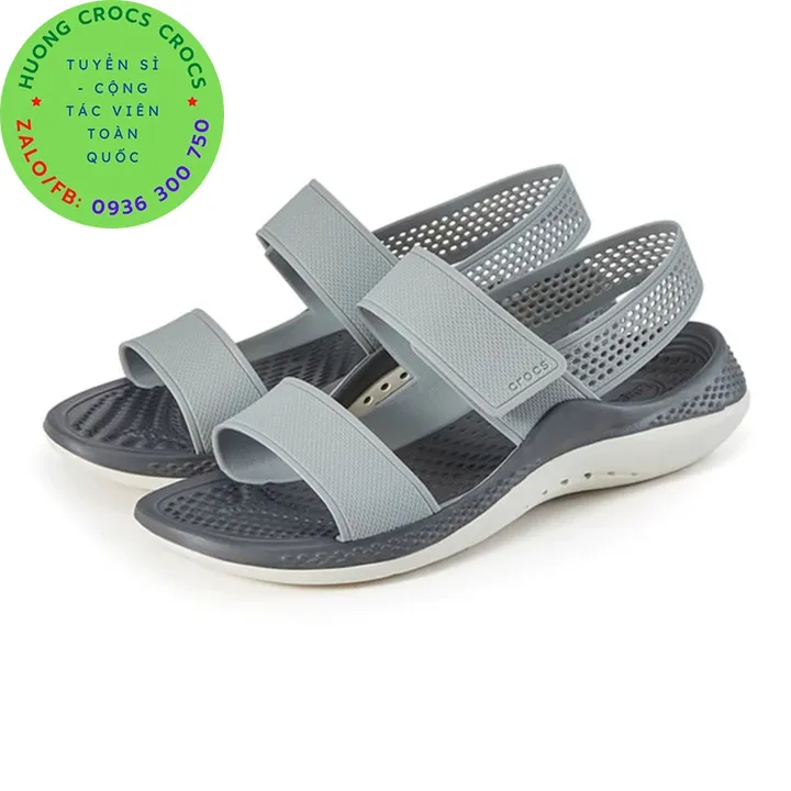 Sandals CROCS - Literide Stretch Sandal W 206081 Light Grey/White - Casual  sandals - Sandals - Mules and sandals - Women's shoes | efootwear.eu