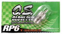 หัวเทียน  O.S. ENGINE RP6 Turbo Glow Plug Medium RP6 (ราคาต่อ1ชิ้น)