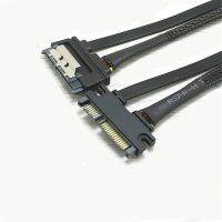 SATA 22 Pin Male To Female Sata Extension Cable SATA 3 III 6Gb/s 22 Pin Male to Female 7 15 Pin SATA Data HDD Power