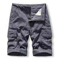 ♔ 22 Workwear Shorts Mens Summer Casual Mens Wear Simple Washed Multi-Pocket Five-Point Sports Mens Pants