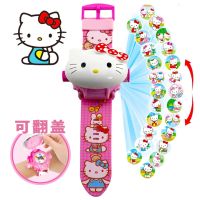 Cute Cartoon Projector Kids Digital Watch For Girl Boys- Suprise Hello Watches