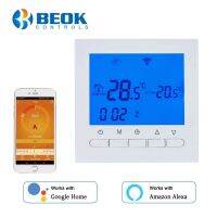 BEOK BOT-313WIFI Gas Boiler Heating Thermostat Blue&amp;White AC220V Wifi Temperature Regulator for Boilers Weekly Programmable