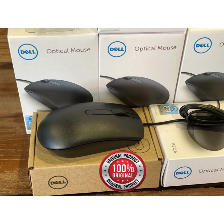 โปรแรงประจำเดือน-dell-optical-mouse-ms116-black-original-พร้อมกล่อง-ของแท้100-ประกันศูนย์ไทย-ราคาถูก-ขายดี-เกมมิ่ง-สะดวก-อุปกรณ์อิเล็กทรอนิกส์