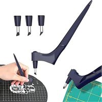 【YF】 Craft Cutting Tools 360 Rotating Blade Paper-Cutter 3pcs Replace Blades Carving Engraving Cutter Tool