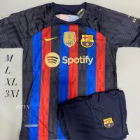 ชุดฟุตบอล เสื้อบอล Barca ผู้ใหญ่ ได้ทั้งชุด แขนสั้น ปี 2022-2023 ใหม่ล่าสุด เสื้อบอลและกางเกงบอล