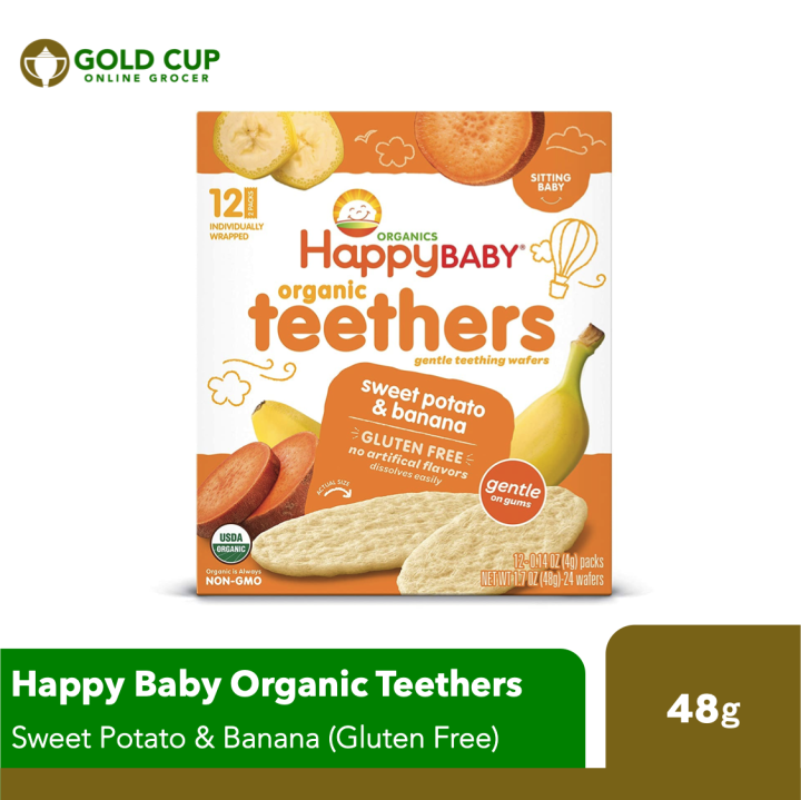 Happy Baby Organic Teethers Sweet Potato & Banana 48g Lazada PH