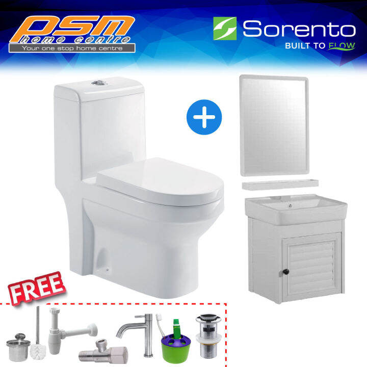 Sorento One Piece Wash Down Flushing Water Closet WC Bathroom Water