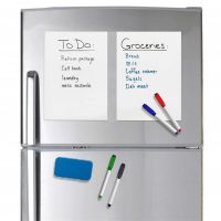 ✥ Magnetic Whiteboard for Fridge Slate Magnet Planner Erasable White Board Writing Memo Drawing Calendar Size Wall Stickers