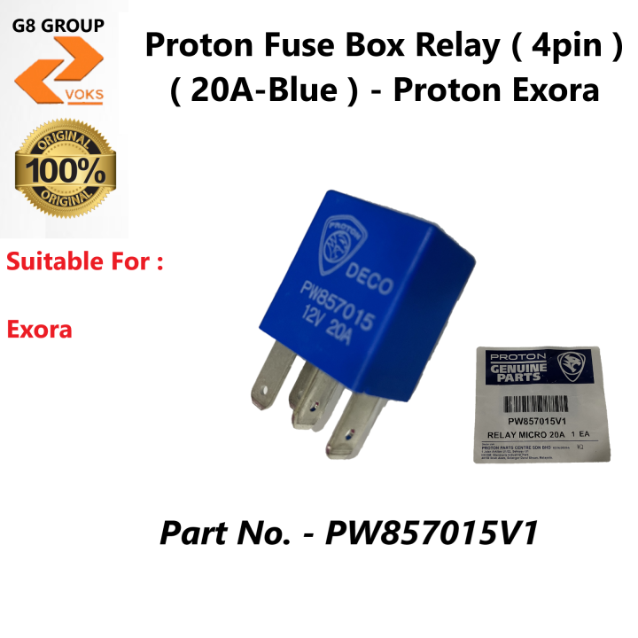 Proton Fuse Box Relay ( 4 pin ) ( 20A Blue ) Proton Exora