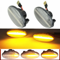 1คู่ไหลสัญญาณไฟรถแบบไดนามิก LED เครื่องหมายด้านข้างสำหรับ Benz สมาร์ท W450 W452 1998-2007 A-Class W168 Vito W639 W447