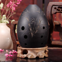 8 Holes Ocarina Black Clay Xun Musical Instrument For Children Beginner Gift #201