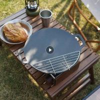Stainless Steel Barbecue Grid Camping Cooking Baking Net Cooling Rack Wire Grid Cake Food Rack Fire Cooking Grill BBQ Grate Tool