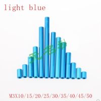 10ชิ้น/ล็อตสีฟ้าอลูมิเนียม Standoff M3x10/15/20/25/30/35/40/45/50อลูมิเนียม