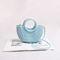 7 Color straw bag Crossbody woven bag cute fairy candy color portable summer beach vacation beach bag