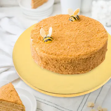 Mini Round Golden Cardboard Cake Base, Mousse Cake Plate, 100 Pieces Cake  Paper Plate Round Cardboard Base Dessert