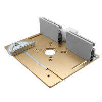 Aluminum Router Table Insert Plate Woodworking Electric Wood Router Flip Plate Working Benches Router Plate Profile Fence Sliding Brackets