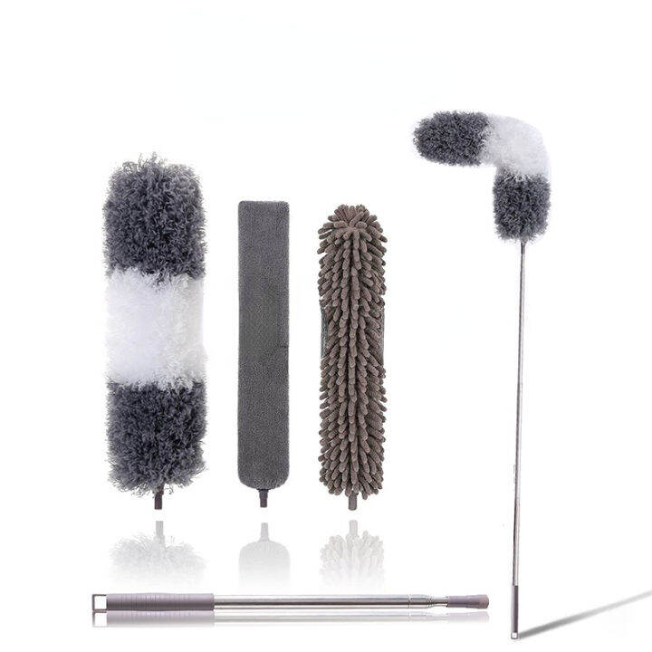 4Pcs/set Microfiber Duster Kit Extendable Dusters Long Microfiber ...