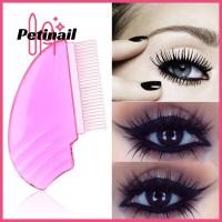 PETINAIL เครื่องมือความงามแต่งตาแบบสุ่มสีแปรงพลาสติกหวีขนตาแฟชั่นของผู้หญิงหวีคิ้วตัวต่อขนตา