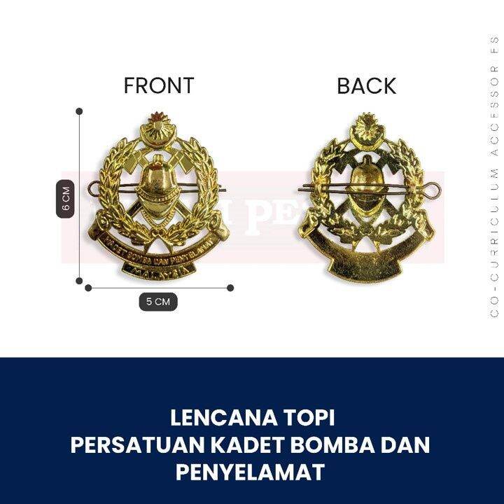 Lencana Topi Kadet Bomba Lazada