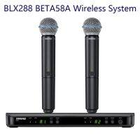 BLX BLX288ไร้สาย BETA58A UHF ไมโครโฟนแบบแชนเนลคู่คาราโอเกะเวที