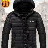 ▲ โคลัมเบียแฟชั่นบางกันน้ำ Windproof เสื้อเสื้อคลุมด้วยผ้าเป็ดสีขาวบริสุทธิ์ลงหลาใหญ่ซี่โครงชุดน้ำ