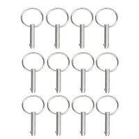 Marine Quick Release Pins Bimini Top Pins, Diameter 1/4In(6.3Mm), Overall Length1.5In(38Mm), Usable Length(25.4Mm)