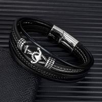 MKENDN Summer Navy Style Men Anchor Bracelet Handmade Woven Multilayer Leather Bracelets For Women Stainless Steel Sport Buckle Charms and Charm Brace