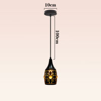 Vintage Industrial Lron Art Pendant Lamp Home Bar Restaurant Round Chandelier Decorative Lampshade pendent light