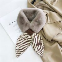 2021 New Autumn Winter Fashion Crochet Knitted women Scarf women Foulard Faux Fur Collar Neck Warmer Scarves Women