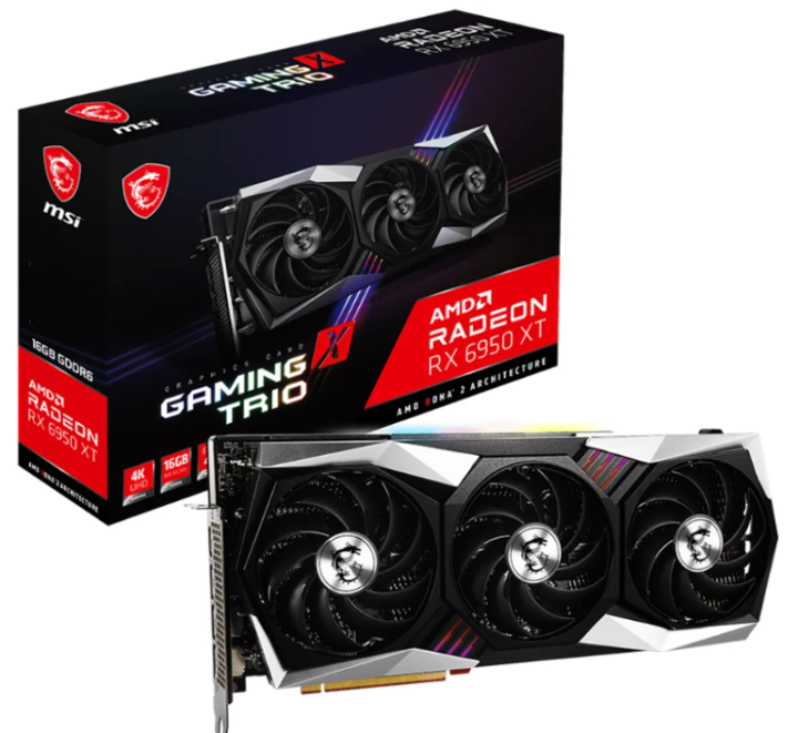 VGA (การ์ดแสดงผล) MSI RADEON RX 6950 XT GAMING X TRIO 16G - 16GB GDDR6