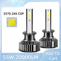 2PCS LED 20000LM Mini Car Headlight Bulbs H1 H7 H8 H9 H11 Headlamps Kit 9005 HB3 9006 HB4 Auto Lamps 6000K 8000K