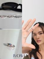 ivowly-Dot ring แหวนพลอยสีเงิน