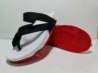 รองเท้าแตะ fitflop SLING ฟิบฟลอบ รุ่นสลิง สายสีดำ พื้นสีขาว งานใหม่ เบา ใส่เท่ ไซส์ 40----44 ใส่ทุกวัน ใส่ทุกวัย