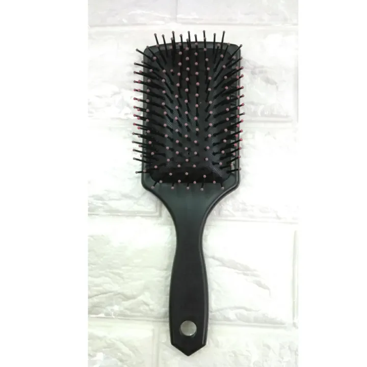 25cm wide paddle brush Black Hair Brush hair massage comb Lazada PH