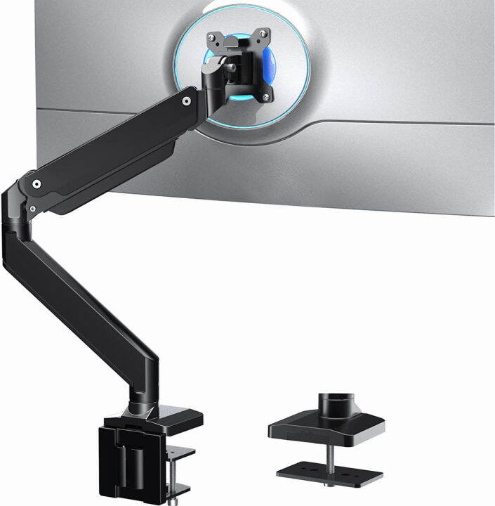 WALI Single Monitor Gas Spring Desk Mount Heavy Duty Aluminum Fully ...